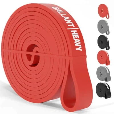 Image of Gallant Resistance Bands Pull Up Set Different Levels, Thick, Heavy, Stretch for Exercise, Workout, Calisthenics, Powerlifting, CrossFit, Yoga Men and Women (Red 50lbs)