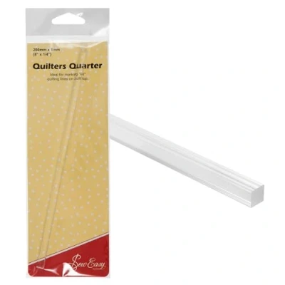 Image of Sew Easy 1/4 Quilters Quarter 6mm x 200mm Seam Allowance for Patchwork Sewing Dressmaking Fabric