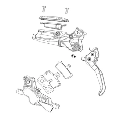 Image of Sram Unisex Adult Road/Elixir Kt./20 Disc Brake Pads, Steel, One Size