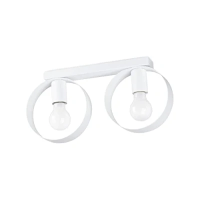 Image of Titran Semi Flush Ceiling Light White