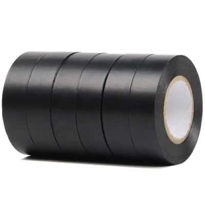 Image of QILIMA Black Electrical Tape 19MM x 20M Pack of 6 Strong Self Adhesive PVC Insulation for Insulating, Repairing and Protecting Wires