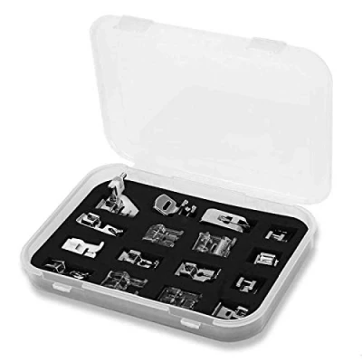 Image of La Canilla ® 16 Piece Universal Foot Presser Kit for Sewing Machines Riccar, Singer, Brother, Janome, Elna, Juki, AEG