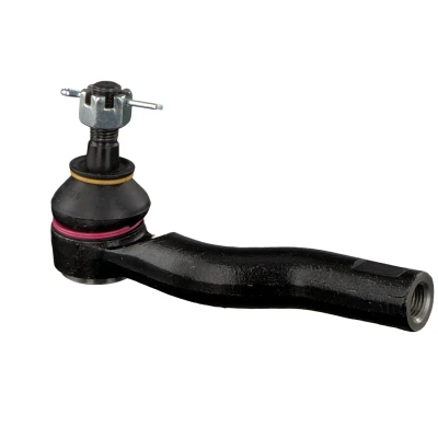 Image of G26A32280, GJ6A32280, GJ6E32280, GJ6E32280A, GJ6E33280 Track rod end FEBI BILSTEIN 42470 Front Axle Right with crown nut MAZDA: 6 Saloon