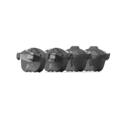 Image of 8660004760, 8671016740 Brake pad set VALEO 598649 Front Axle excl. wear warning contact with anti squeak plate FORD: KUGA 2, Focus 3, 2