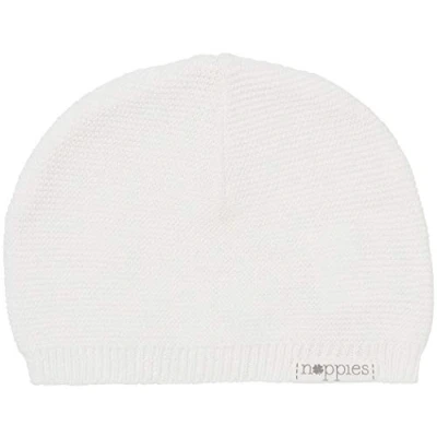 Image of Noppies Unisex Baby U Knit Rosita Beanie Hat, White C001., 3 6 Months UK