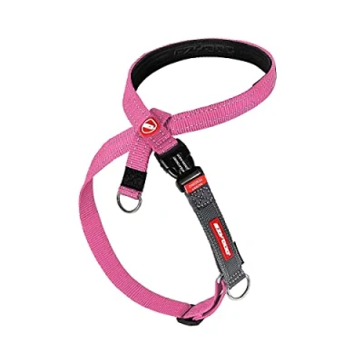 Image of EZYDOG Crosscheck Training Harness Anti Pull Harness, Dog for Small, Medium and Large Dogs, Accessories, Reflective, Adjustable Size (M, Pink)