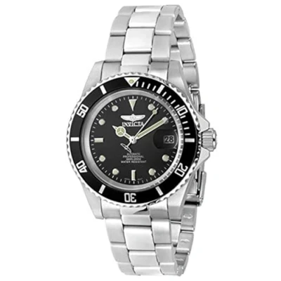 Image of Invicta Pro Diver Stainless Steel Men&#039;s Automatic Watch, Silver / Black 40mm