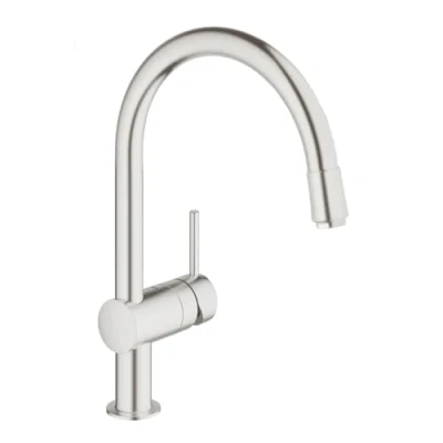 Image of GROHE Minta Single Lever Sink Mixer 1/2&quot; Supersteel 32918DC0