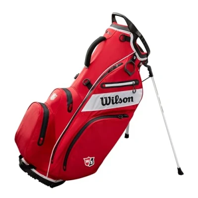 Image of Wilson WS EXO DRY STAND BAG Staff Red/blck/whit