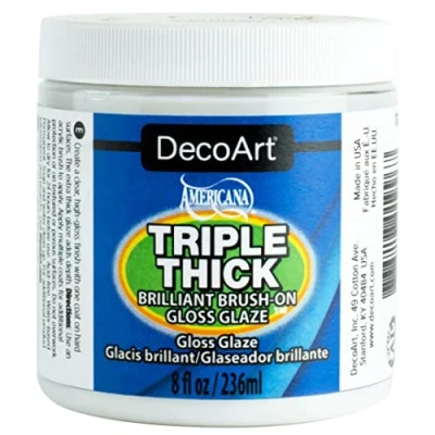 Image of Deco Art Triple Thick Brilliant Brush On Gloss Glaze 8oz, Other, Multicoloured, 236 ml (Pack of 1)