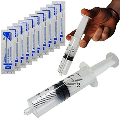 Image of Terumo Premium Large Luer Lock CE Approved Sterile Medical 50ml Plastic Syringe 10 Pack