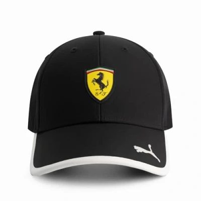 Image of PUMA Scuderia Ferrari F1 Classic Logo Cap Black One Size Fits Most