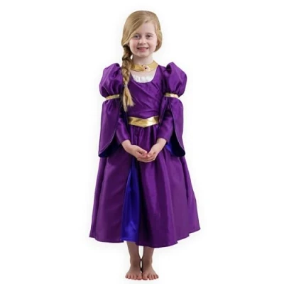 Image of PRETEND TO BEE Rapunzel Fairytale Princess Fancy Dress Costume for Kids, 7 8 Years