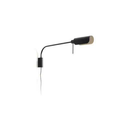 Image of Martinica XL Reading Wall Light Black 1x E27