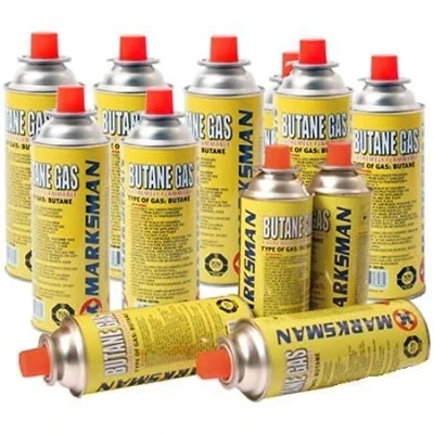 Image of Marksman 28 Butane Gas Bottles CANISTERS for Cooker Heater BBQ