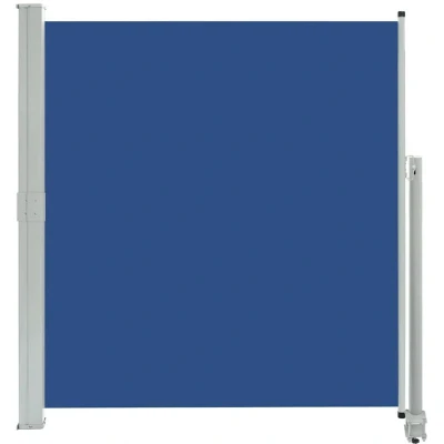 Image of vidaXL Patio Retractable Side Awning 140 x 300 cm Blue