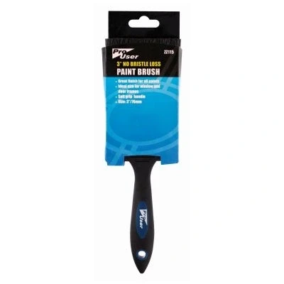 Image of Black 7.5cm Plastic No Bristle Loss DIY Paint Brush By Pro User