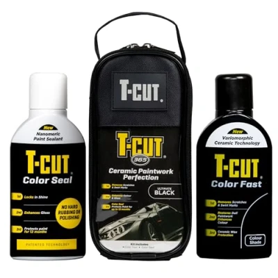 Image of T Cut 365 Paintwork Perfection, Car Polish and Restorer Kit, Ultimate Black