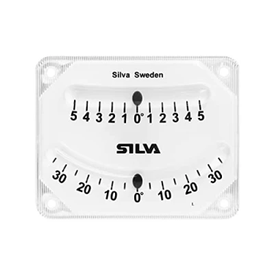 Image of Silva Clinometer with Two Scales 8x10 cm Inclinometer Fine Tune Scale ± 5 and ±35 For Checking Heeling Angle on Sailing Boats, Power Trim Boats or Other Type of Vehicles