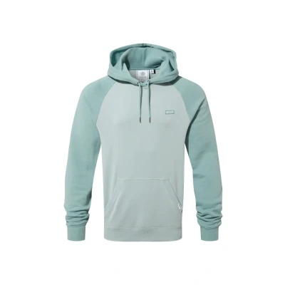 Image of TOG24 Linus Men&#039;s Hoodie, Supersoft, Brushed Back Pullover With Colourblock Design &amp; Kangaroo Pockets
