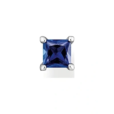 Image of Thomas Sabo single stud earrings with blue stone 925 sterling silver H2233 699 32