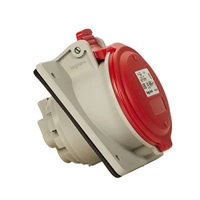 Image of Legrand CEE Panel Socket, 32 A, red, 1