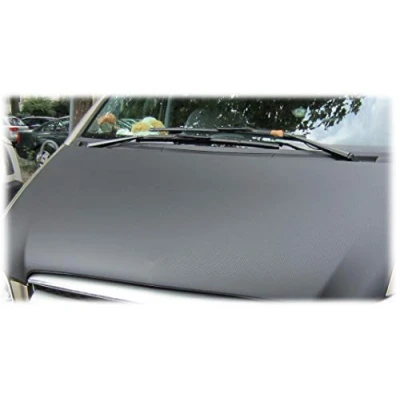 Image of AB3 00598 CARBON FIBRE LOOK FULL BONNET BRA compatible with FIAT Ducato Peugeot Boxer Citroen Jumper 2006 2014 STONEGUARD PROTECTOR TUNING