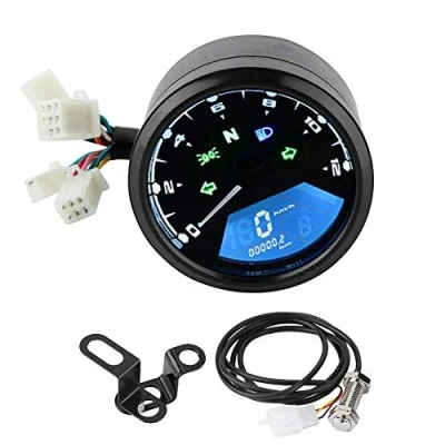 Image of For Motorbike Lcd Speedometer Motorcycle Kit,Universal Digital Display Odometer Tachometer Fuel Meter Gauge