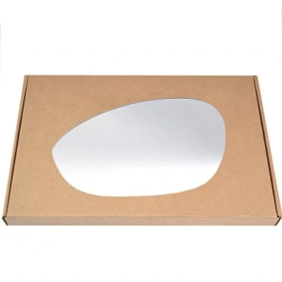 Image of Less4spares Wing Mirror Glass Left Compatible with Fiat Grande Punto, Punto Evo, 2005 2018 STICK ON Passenger Near Side Convex