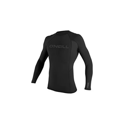 Image of ONeill Thermo X Long Sleeve Crew Top Black Easy Stretch Quick dry Water repellency, odor resistance