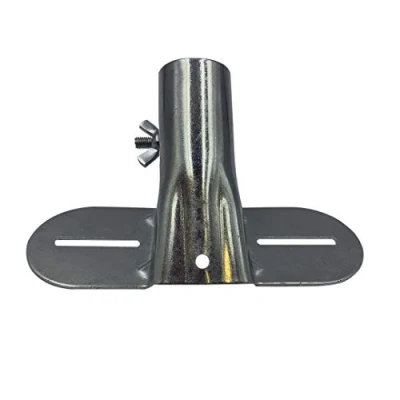 Image of Heavy Duty Metal Broom Brush Handle Bracket With Adjustable Brace Diameter to Support Fixed Push Handles (1)