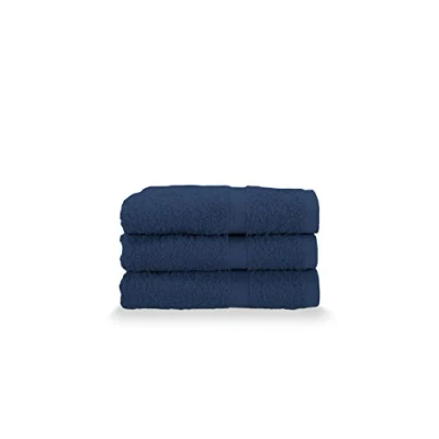 Image of Gabel Guest Towels, Pure Cotton Hydrophilic Sponge, 40 x 60 cm, Blue, Set of 3