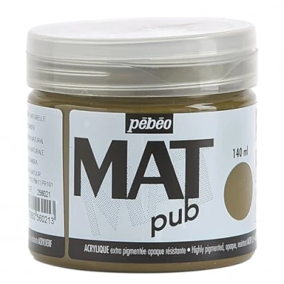 Image of PEBEO Mat Pub, Raw Umber, 140ml