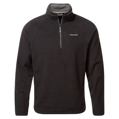 Image of Craghoppers Mens Corey VI Half Zip Fleece Top (Black) Size Small