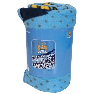 Image of Club Licensed Man City Impact Fleece Blanket (125cm x 150cm) One Size