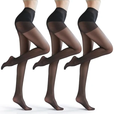 Image of 40 Denier Tights for Women Comfortable Women&#039;s with Stretch Fit Design Black Durable Construction Ladies all Occasions (One Size Fits All, classy, 3, 40D)