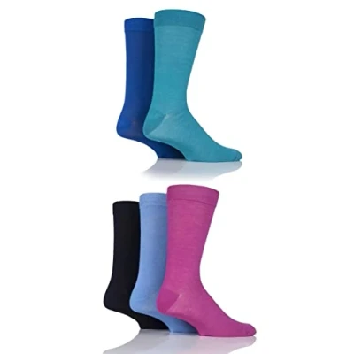 Image of 5 Pair Fresh Plain Bamboo Socks Men&#039;s 7 11 Mens SOCKSHOP