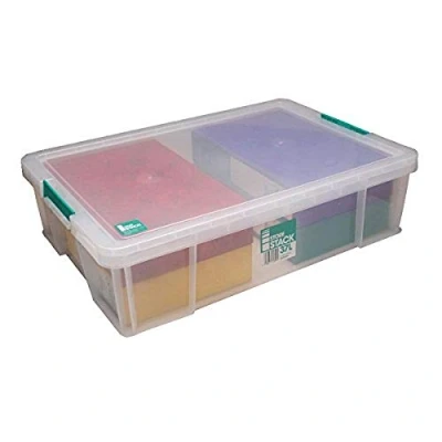 Image of StoreStack 37 Litre Storage Box W680xD440xH170mm Clear RB75899
