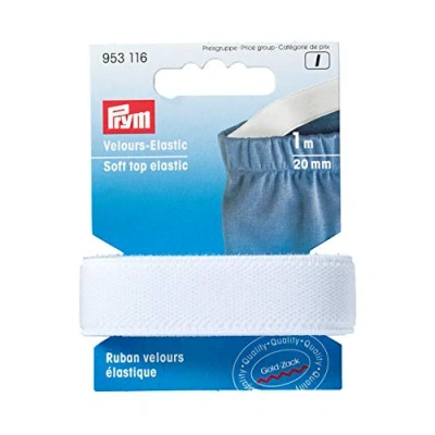 Image of Prym Elastic Tape, White, 20 mm