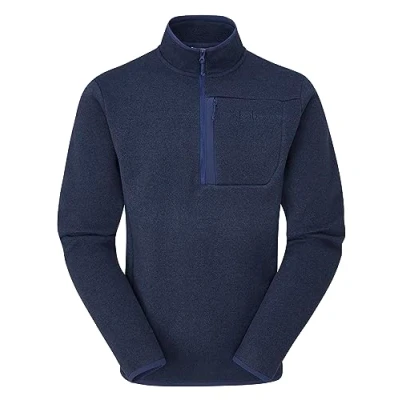 Image of Rab Men&#039;s Ryvoan Pull On Half Zip Fleece Coat for Trekking &amp; Casual Use Deep Ink Small