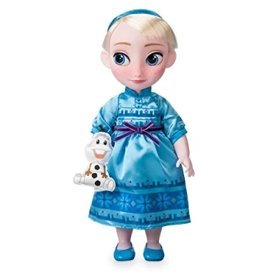 Image of Disney Store Official Elsa Doll Animator Collection, Frozen, 39cm, 15inches with Realistic Rooted Hair, Outfit &amp; Shoes, Collectible Princess Toddler Doll, Frozen Toys, Ages 3 and Above.