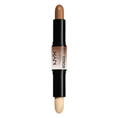 Image of NYX Professional Makeup Wonderstick, Dual ended, On the Go Highlight and Contour Stick, Creamy Texture, Shade: Universal