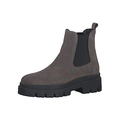 Image of Tamaris Women&#039;s Damen 1 25492 41 Chelsea Boot, Grey Suede, 5.5 UK