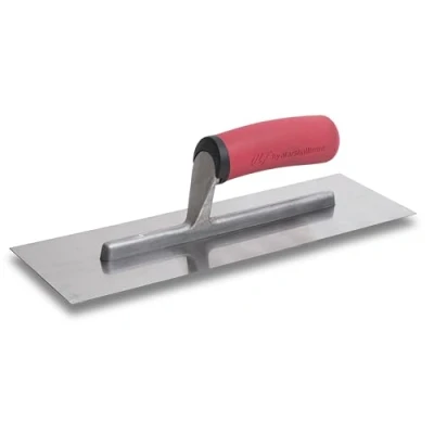 Image of Marshalltown Smoothing Trowel with Soft Grip Handle Made of Stainless Steel, for plasterers and plasterers, 305 x 102 mm, Silver