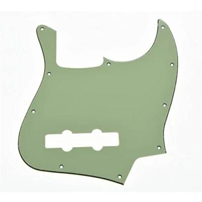 Image of KAISH 4 String J Bass Style Pickguard Pick Guard Scratch Plate for USA/Mexico Jazz Mint Green