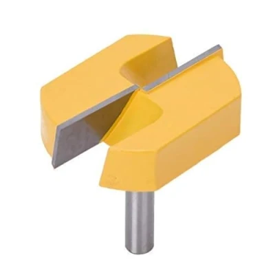 Image of Cutter Router Bits Set 8x57mm Bit Bottom Surface Planing Woodworking Milling Flat Wood Top Bearing Slot