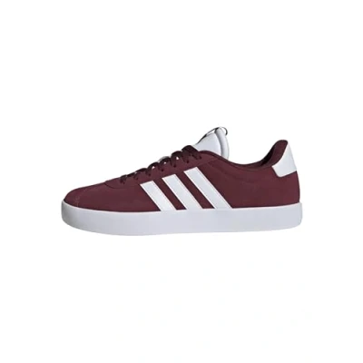 Image of adidas Men&#039;s VL Court 3.0 Shoes, Shadow Red/Cloud White/Shadow Red, 11 UK