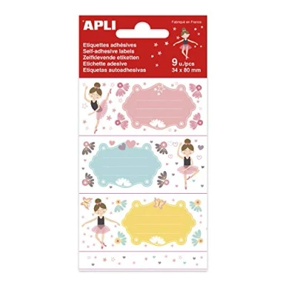 Image of APLI 18437 School Labels Ballerinas 9 Units
