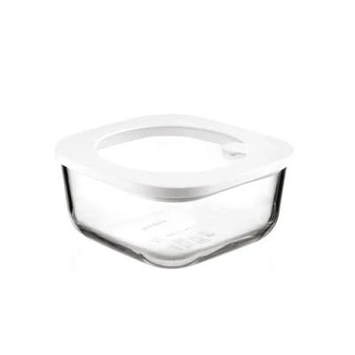 Image of Guzzini Kitchen Active Design, STORE&amp;MORE GLASS, Leak proof Glass Fridge/Freezer/Microwave Container (M) Transparent, 16 x h7,6 cm 965 cc 11330111