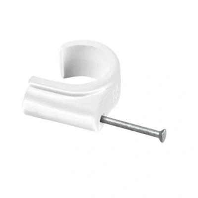 Image of Hep2O 15mm Cable Pipe Clips White HX65/15W